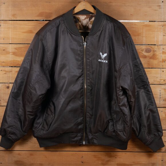 Avirex MA-1 Reversible Camo Bomber Jacket - Men's LG - Picture 2 of 12